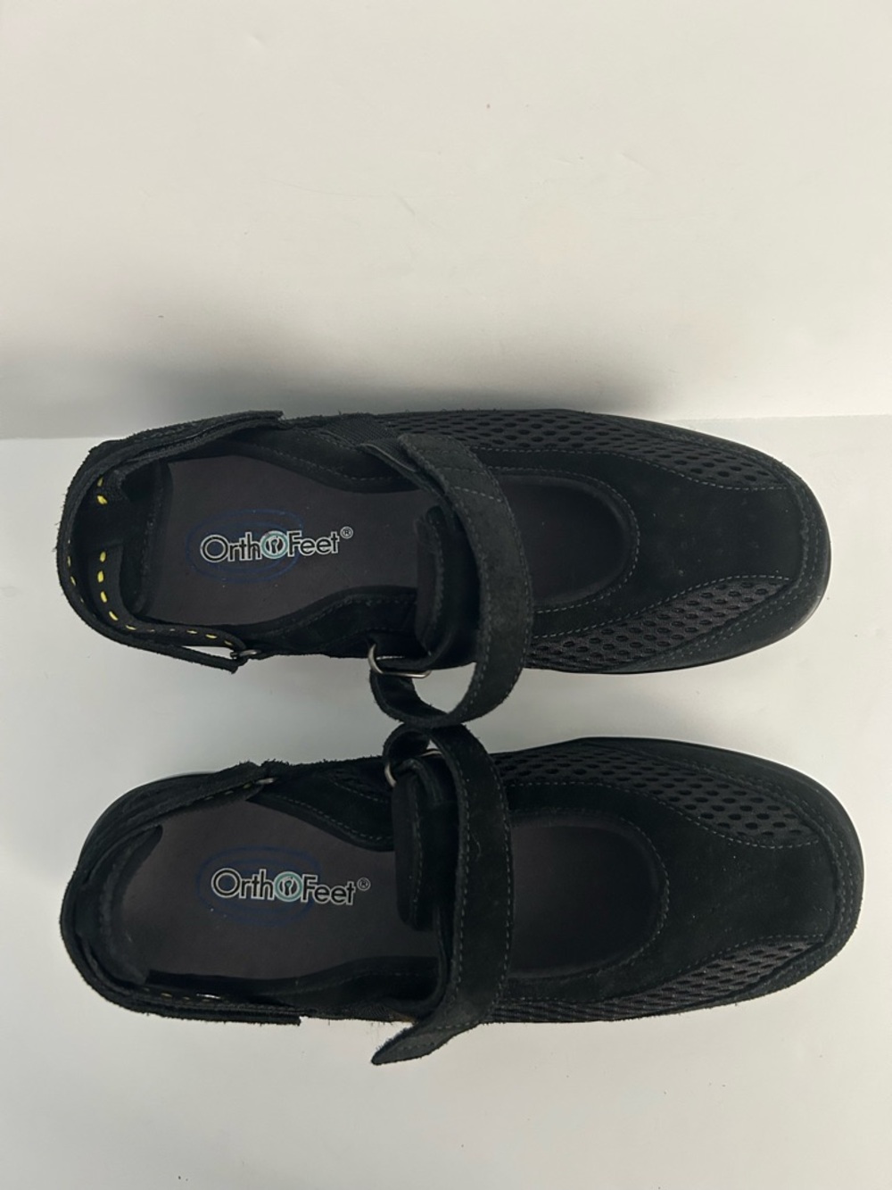 OrthoFeet Sanibel Black Mary Jane Comfort Shoes | Size 8